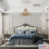 1370436 - Bedroom 3D Interior Scene Model - European Style - 030 3D Max