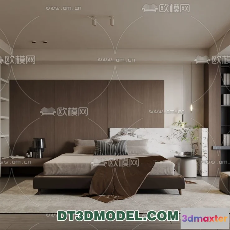 1370521 - Bedroom - Italian Style - Interior 3D Scene - 013 3D Max