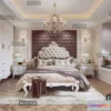 1370574 - Bedroom 3D Interior Scene Model - European Style - 032 3D Max