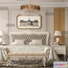 1370802 - Bedroom 3D Interior Scene Model - European Style - 035 3D Max
