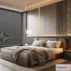 1371435 - Bedroom - 3D Interior Scene - Italian Style - 005 3D Max
