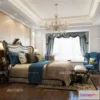 1371437 - Bedroom 3D Interior Scene Model - European Style - 044 3D Max