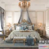 1371501 - Bedroom 3D Interior Scene Model - European Style - 045 3D Max