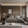 1371508 - Bedroom - 3D Interior Scene - Italian Style - 006 3D Max