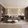 1371631 - Bedroom - 3D Interior Scene - Italian Style - 008 3D Max