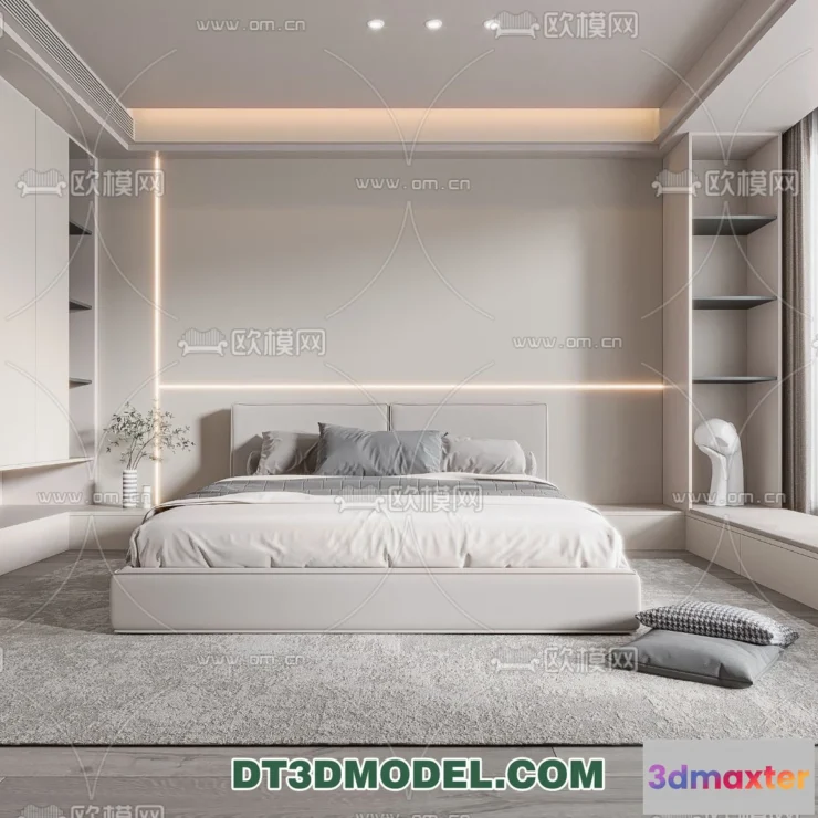 1372042 - Bedroom - Italian Style - Interior 3D Scene - 036 3D Max