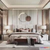1372079 - Bedroom - 3D Interior Scene - Italian Style - 015 3D Max