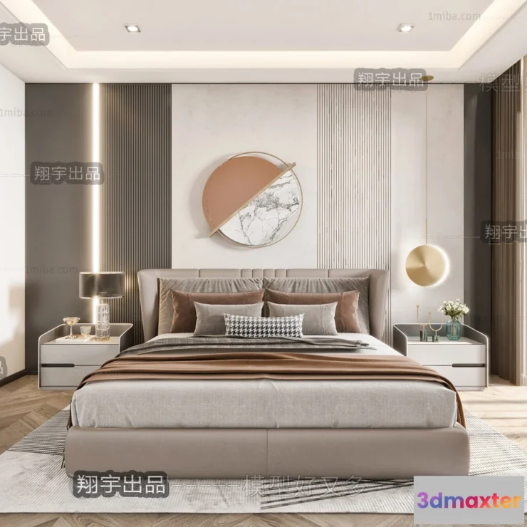 1372297 - Bedroom - Modern Style Interior 3D Scenes - 032 3D Max