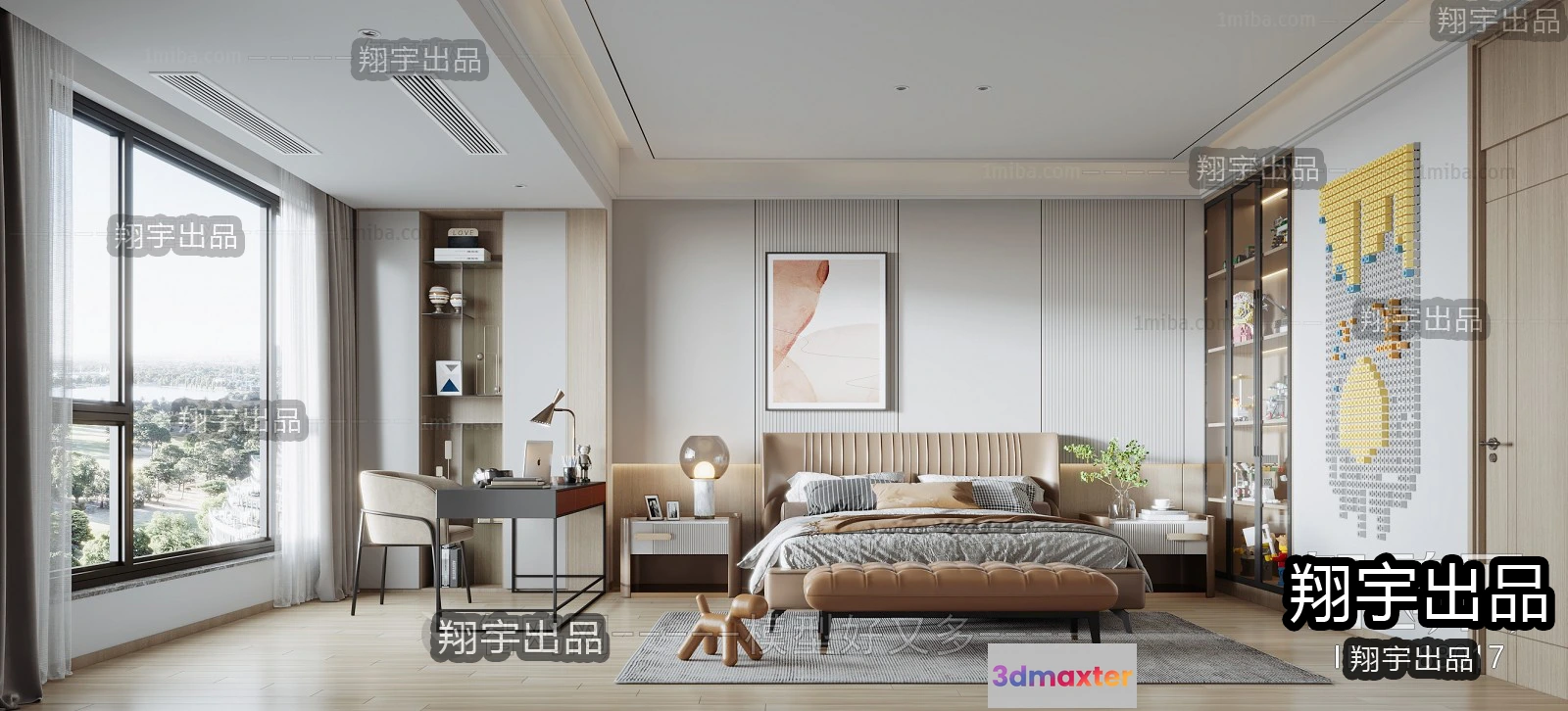 1372359 - Bedroom - Modern Style Interior 3D Scenes - 033 3D Max