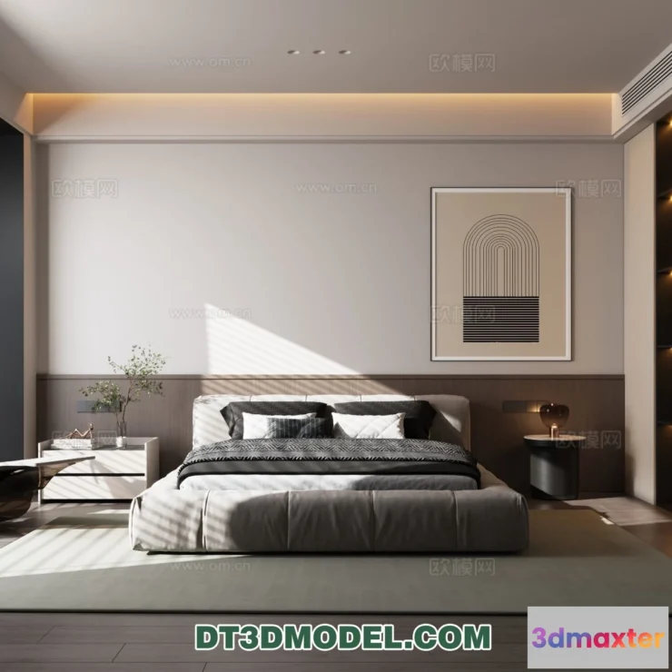 1375992 - Bedroom - Italian Style - Interior 3D Scene - 096 3D Max