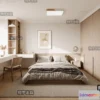 1376345 - Bedroom 3D Interior Scene - Japanese Style - 034 3D Max