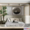 1376473 - Bedroom 3D Interior Scene - Japanese Style - 036 3D Max