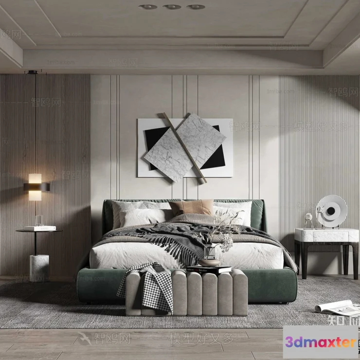 1378014 - Bedroom - Modern Style Interior 3D Scenes - 044 3D Max