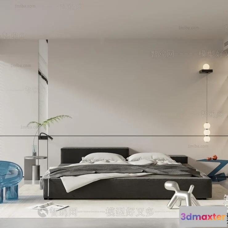 1379043 - Bedroom - Modern Style Interior 3D Scenes - 059 3D Max