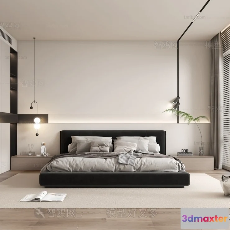 1379237 - Bedroom - Modern Style Interior 3D Scenes - 062 3D Max