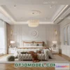 1379753 - Bedroom - France Style - Interior 3D Scene - 033 3D Max