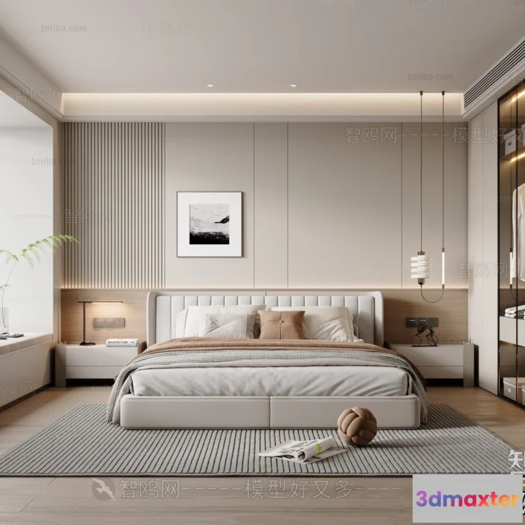 1380436 - Bedroom - Modern Style Interior 3D Scenes - 080 3D Max