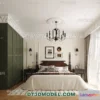 1380463 - Bedroom - France Style - Interior 3D Scene - 044 3D Max