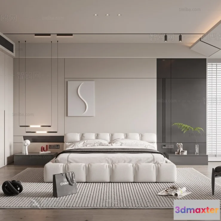 1381686 - Bedroom - Modern Style Interior 3D Scenes - 099 3D Max