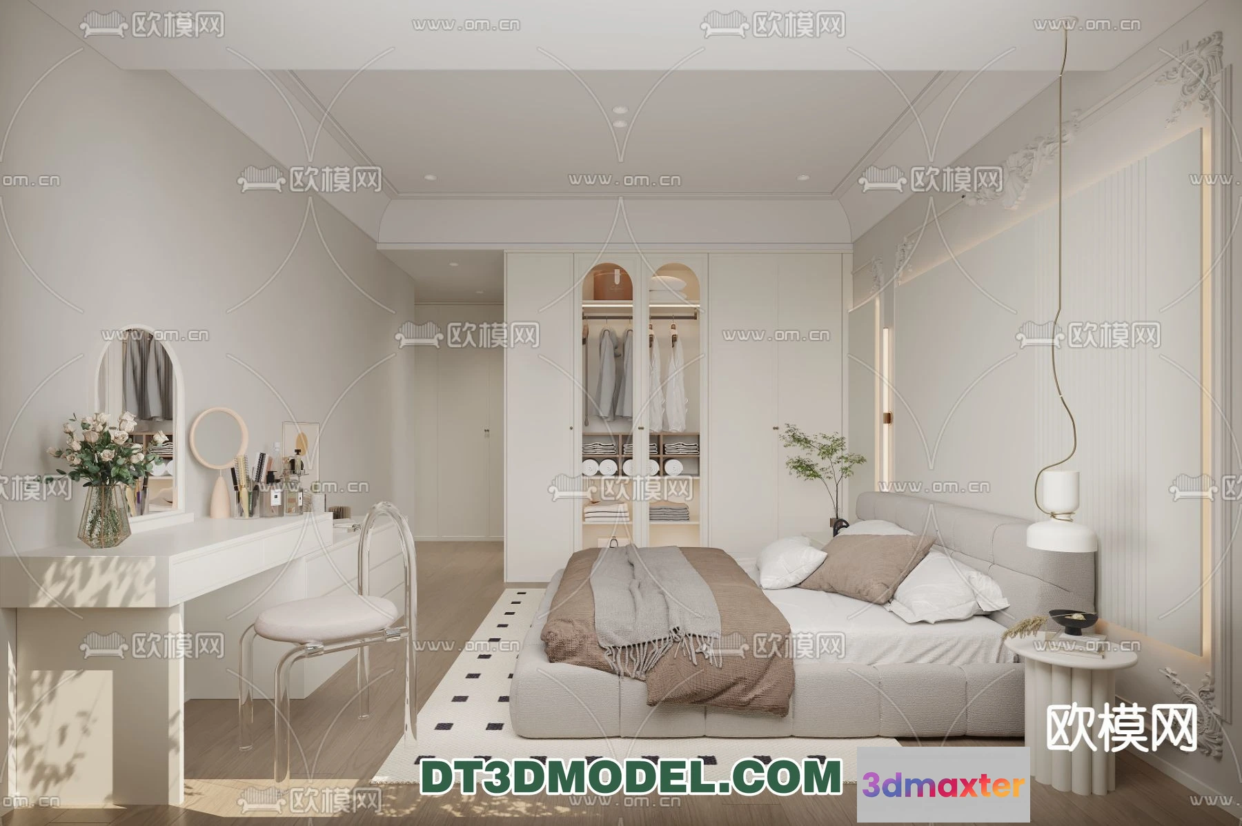 1382523 - Bedroom - France Style - Interior 3D Scene - 075 3D Max