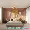 1382847 - Bedroom - France Style - Interior 3D Scene - 080 3D Max