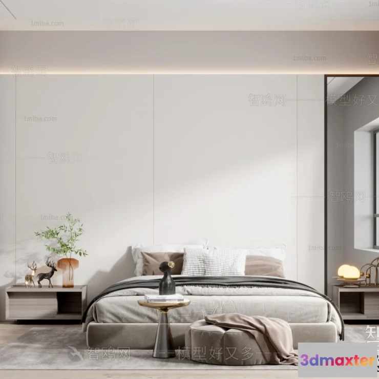 1383176 - Bedroom - Modern Style Interior 3D Scenes - 122 3D Max