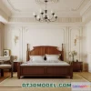 1383681 - Bedroom - France Style - Interior 3D Scene - 093 3D Max