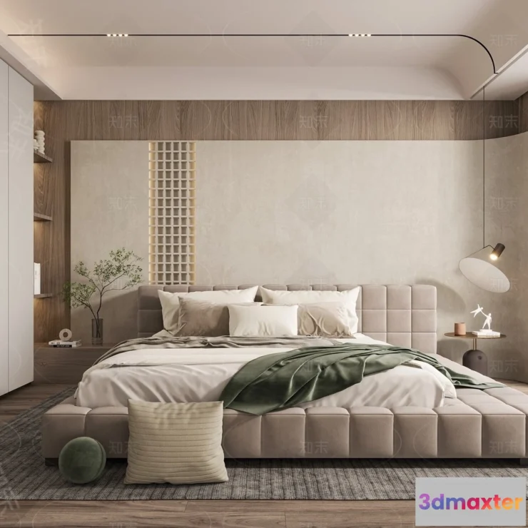 1385053 - Bedroom - 3D Interior Scenes - Modern Style - 3D Models - 003 3D Max