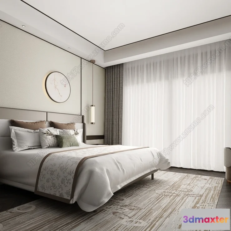 1386503 - Bedroom - 3D Interior Scenes - Modern Style - 3D Models - 025 3D Max