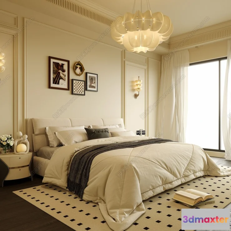 1387103 - Bedroom - 3D Interior Scenes - Modern Style - 3D Models - 034 3D Max