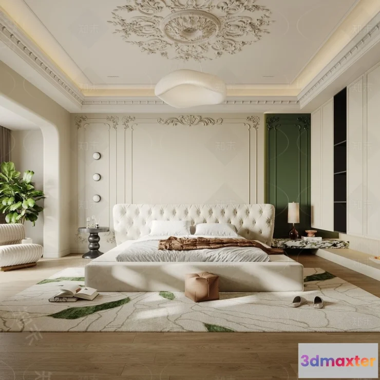 1387671 - Bedroom - 3D Interior Scenes - Modern Style - 3D Models - 043 3D Max