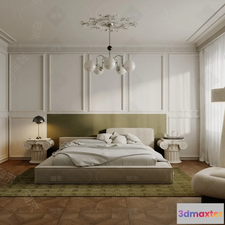 1387801 - Bedroom - 3D Interior Scenes - Modern Style - 3D Models - 045 3D Max