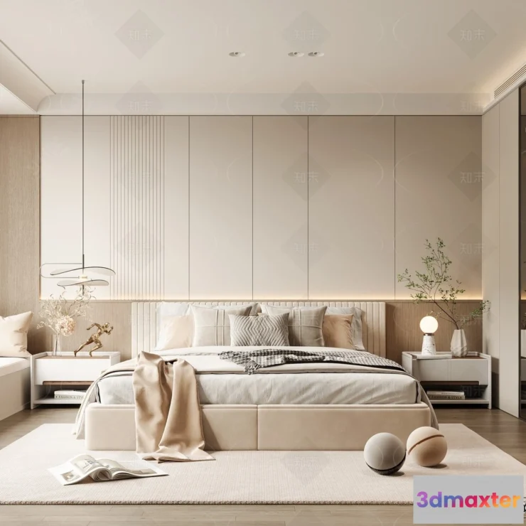 1388731 - Bedroom - 3D Interior Scenes - Modern Style - 3D Models - 059 3D Max