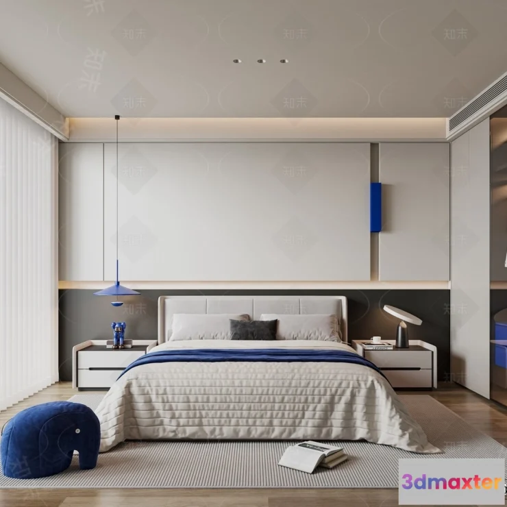1389005 - Bedroom - 3D Interior Scenes - Modern Style - 3D Models - 063 3D Max