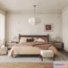 1389045 - Bedroom - 3D Interior Scene - French Style - 034 3D Max