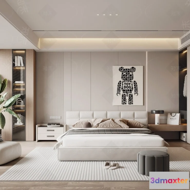 1389131 - Bedroom - 3D Interior Scenes - Modern Style - 3D Models - 065 3D Max