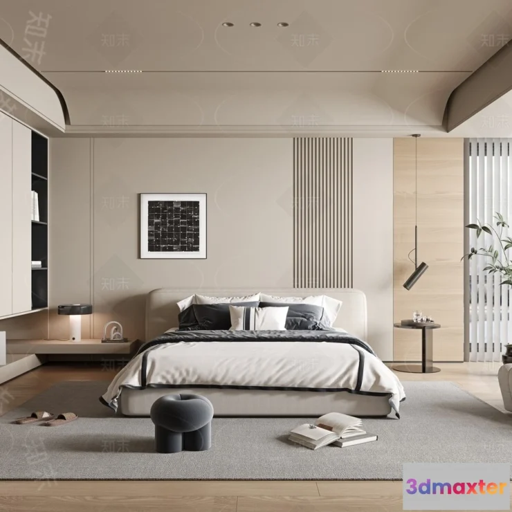 1389535 - Bedroom - 3D Interior Scenes - Modern Style - 3D Models - 071 3D Max