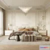 1389779 - Bedroom - 3D Interior Scene - French Style - 045 3D Max