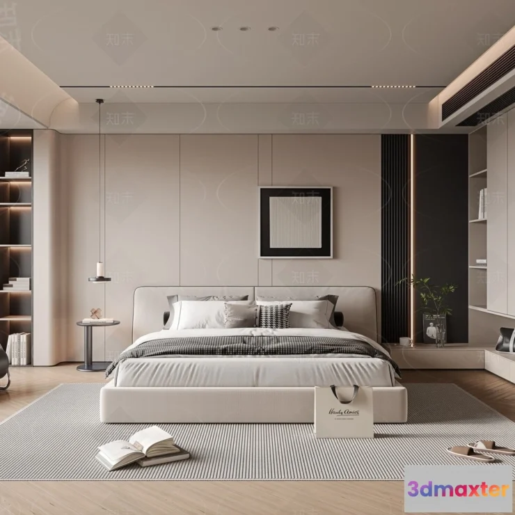 1389837 - Bedroom - 3D Interior Scenes - Modern Style - 3D Models - 076 3D Max