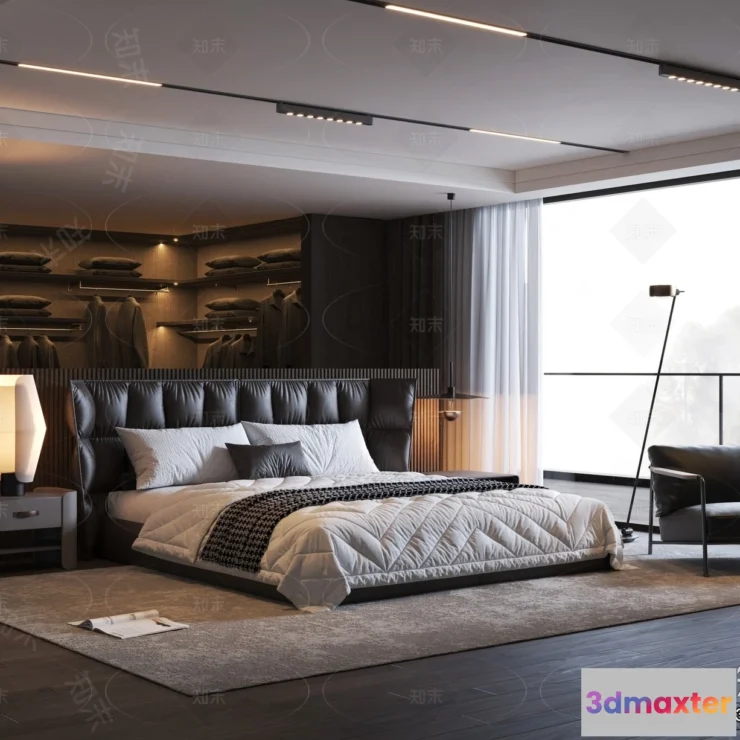 1389968 - Bedroom - 3D Interior Scenes - Modern Style - 3D Models - 078 3D Max