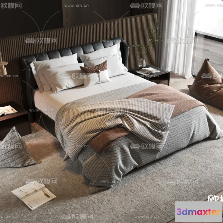 1390104 - Bedroom - 3D Interior Scenes - Modern Style - 3D Models - 080 3D Max