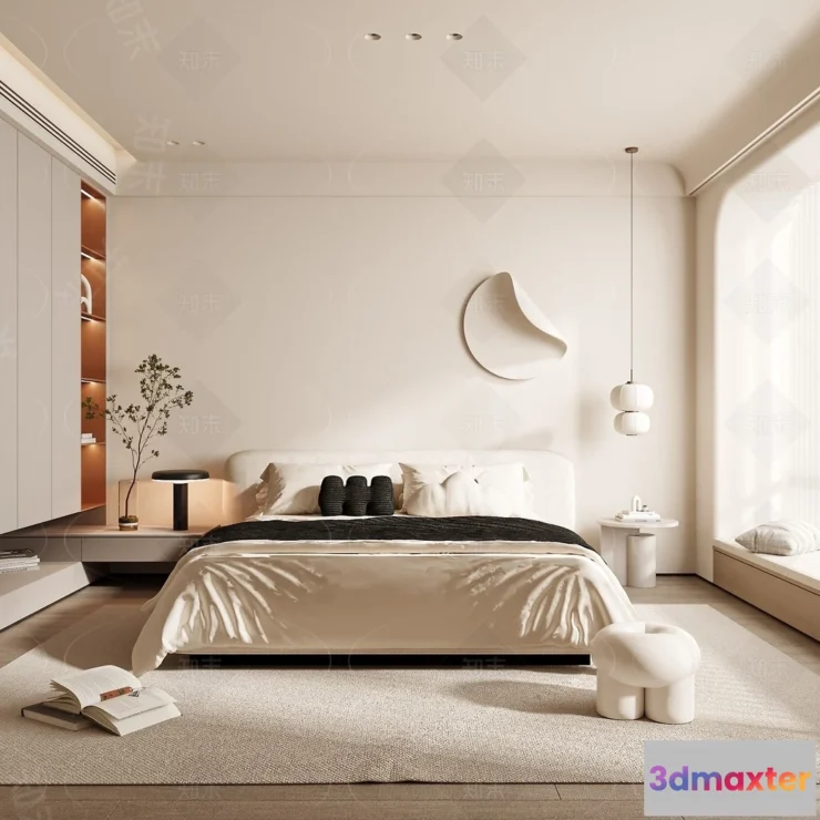 1390247 - Bedroom - 3D Interior Scenes - Modern Style - 3D Models - 082 3D Max