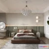 1391345 - Bedroom - 3D Interior Scene - French Style - 069 3D Max