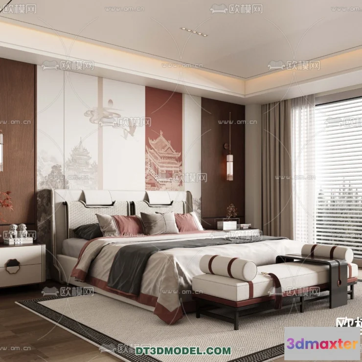 1514746 - Bedroom - Chinese Style - 3D Model For Interior Design - 543 3D Max