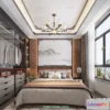 1514764 - Bedroom - Chinese Style - 3D Model For Interior Design - 552 3D Max