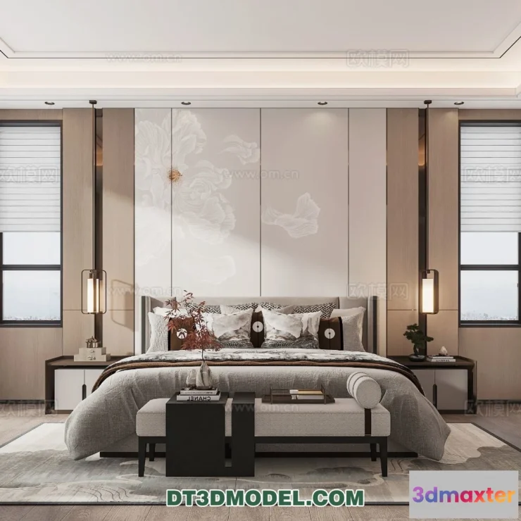 1514782 - Bedroom - Chinese Style - 3D Model For Interior Design - 561 3D Max