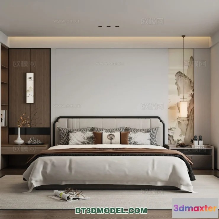 1514794 - Bedroom - Chinese Style - 3D Model For Interior Design - 567 3D Max