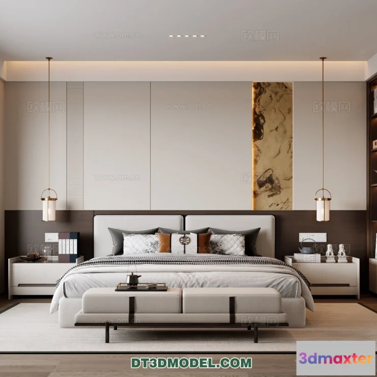 1514830 - Bedroom - Chinese Style - 3D Model For Interior Design - 585 3D Max