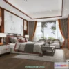 1514842 - Bedroom - Chinese Style - 3D Model For Interior Design - 591 3D Max