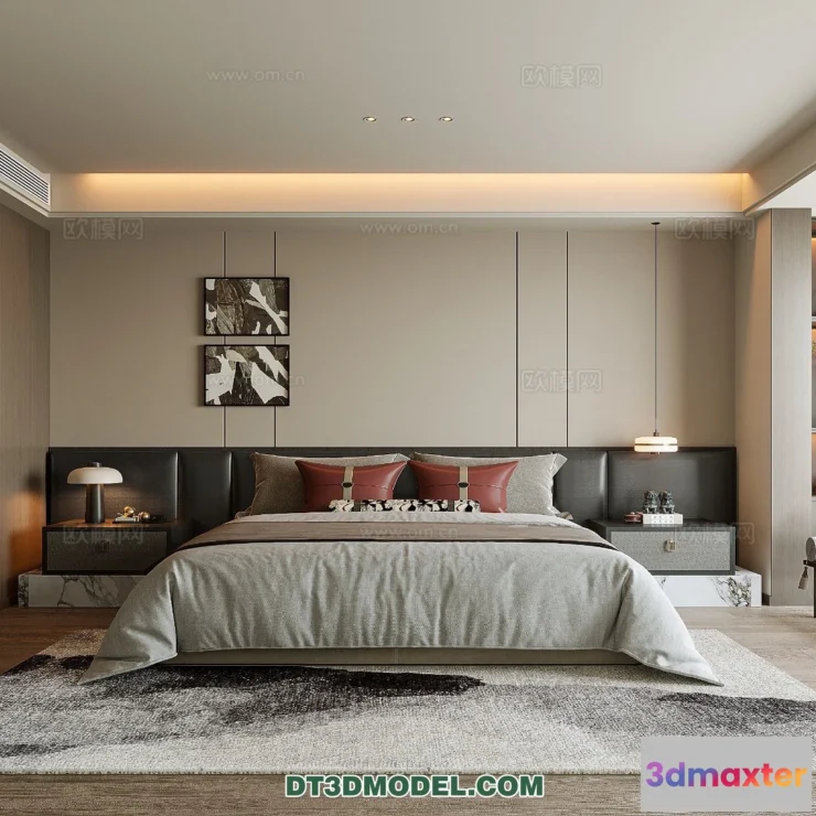 1514852 - Bedroom - Chinese Style - 3D Model For Interior Design - 596 3D Max
